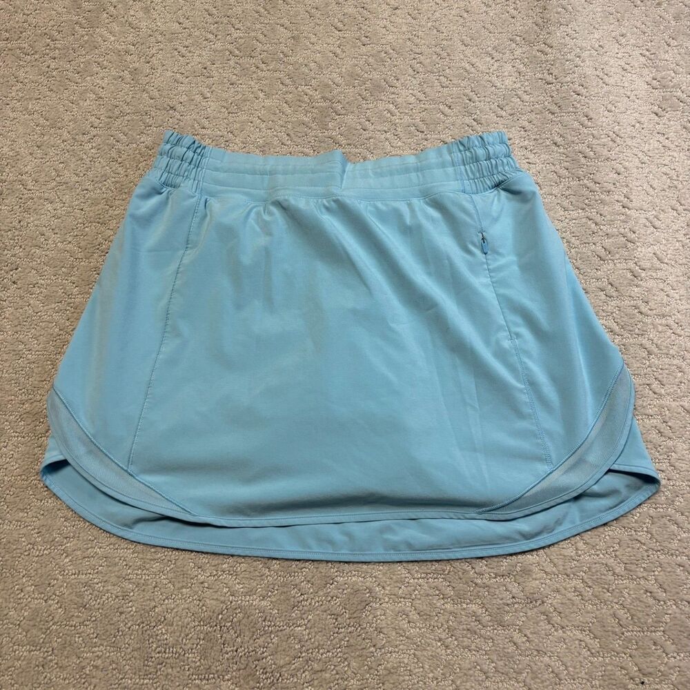 Lululemon Pace Rival Long Skirt Women’s Approx 10 Blue Tennis Golf Skort